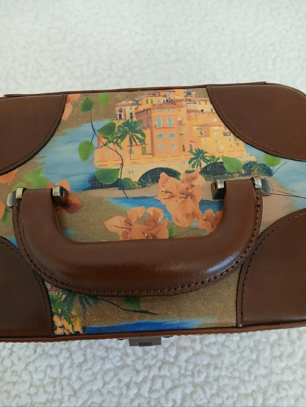Patricia Nash Brescia Train Case In French Riviera NWT